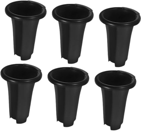 YARNOW 6piezas Maceta para Orquídeas De Negra con Drenaje y Ranuras Transpirable para Orquídeas Pequeñas y Medianas De Interior
