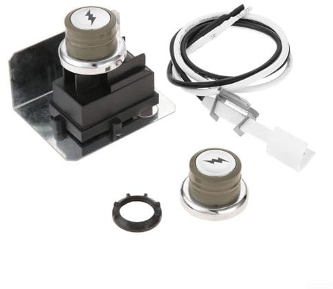 Kit de encendido para Weber, piezas de repuesto de encendedor para E-210, E-310, E-320, EP-310, EP-320 con 1 caja de colección, 2 botones, 1 cable