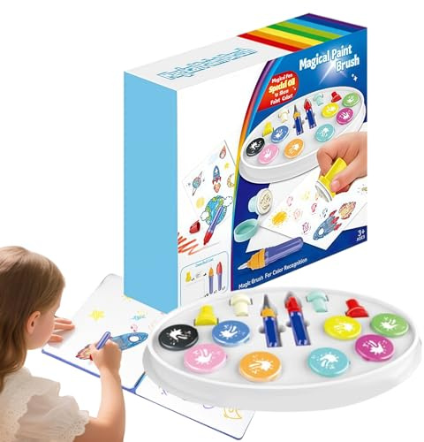 Kunst Pinsel Marker - Aquarell Stifte für Kinder, Kreatives Graffiti Set | Kreativmarker mit Stempelspitze, Ideal für Familienaktivitäten Malen Basteln Lernspaß Zuhause