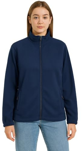 Storm Island Women’s Fleece Jacket open front Full Zip Up Coat with Pockets Lightweight Ladies Breathable Hiking & Casual Warm Cozy Jacket