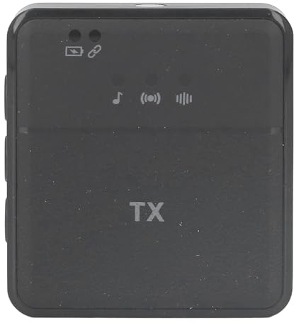 CHICIRIS Micrófono Wireless Lavalier, Uso Versátil, Grabación de Voz Transparente, Material Duradero, Monitoreo en Tiempo Real, Fácil de Usar con Plástico ABS, Adecuado para Cámaras, Teléfonos