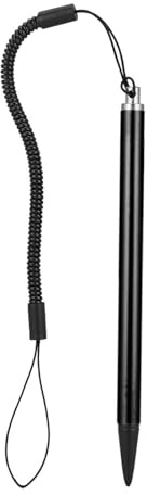 LiebeWH Pratica Penna Stilo Resistiva con Corda a Molla, Penna Touch Screen per Navigatore POS PDA, Adatta per Lavagne, Dispositivi Medici, Touch Resistiva (BLACK)
