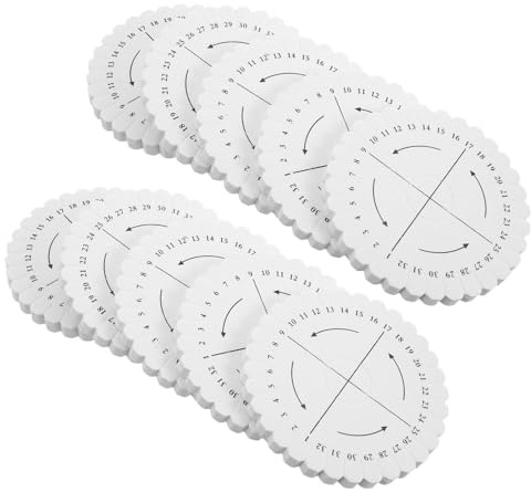 Gadpiparty Herramienta para Trenzar Pulseras Kumihimo 20 Unidades, Discos Redondos 10X10 CM 32 Agujeros, Tabla para Anudar y Organizador de Bobinado para Proyectos DIY