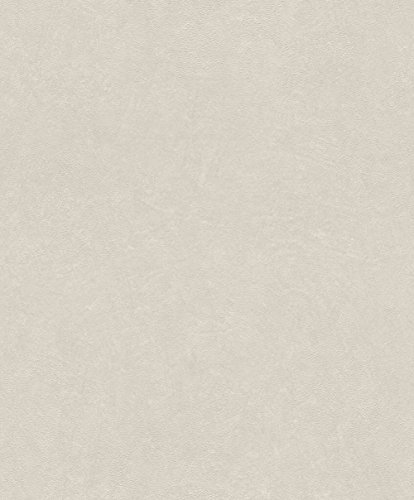 rasch Tapete 860139 aus der Kollektion b.b home passion VI – Einfarbige Vliestapete in Sand mit körniger Struktur – 10,05m x 53cm (L x B)