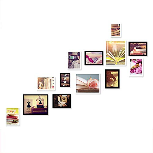 WJNY Bilderrahmen Set,Rahmen Treppenhaus-Flur-Fotorahmen Dekorativer Fotorahmen-Fotorahmen, 12er Pack Bilderrahmen Collage Bilderrahmen Wandgalerie-Kit Für Wand Und Zuhause, 4 Farben