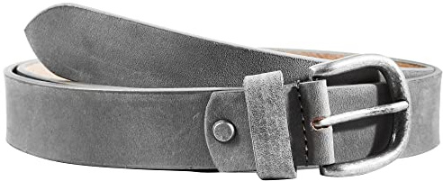 Leonardo Verrelli Damen-Gürtel Leder, verschiedene Farben, Business, kürzbar, Bundweite 75-125 cm 3100056-3100063 (Anthrazit, Bundweite: 85 cm - Gesamtlänge: 100 cm)