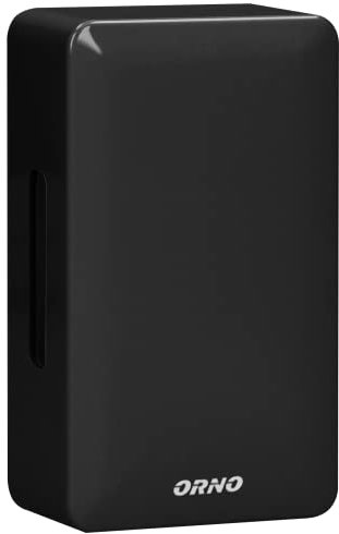 ORNO BREVIS Mini AC Türklingel Kabelgebunden Mechanischer Gong Zweiton 230VAC (Kein eingebauter Transformator) (Schwarz)