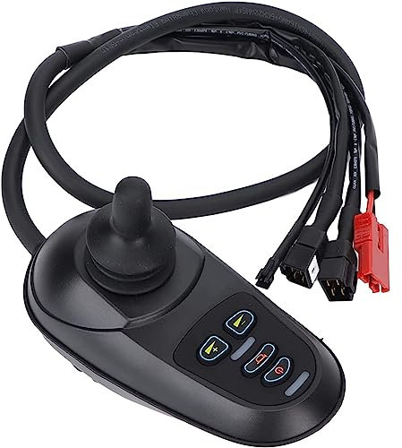 PACUM Reemplazo del Controlador de Joystick para Silla de Ruedas eléctrica, Controlador de Joystick Profesional de Cuatro Botones con Freno, para Accesorios prácticos para sillas de Ruedas