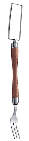fruit forks，Dinner Forks,Stainless Steel Forks Watermelon Slicer Cutter 2 In 1 Watermelon Fork Stainless Steel Fruit Forks Wooden Handle For Watermelon Fruits Diy Salads (Color : L)