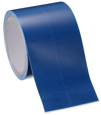 PATIKIL Tarpaulin Repair Tape 3.15 x 16', PVC Waterproof RV Awning Repair Tape Patch for Outdoor Use Tent Repairing Home Improvement, Blue