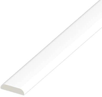 UPVC 25mm x 5m White D Mould Trim – PVC Window & Door Finishing Strip