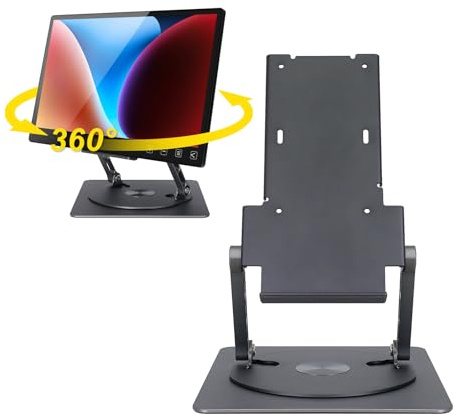 Gechic T1S5 Schwenkbarer Monitorständer für Touchscreen Monitor, 360-Grad-Drehung für Sharing und stabile Touch, mit VESA 75 Löchern für T1 Touch-Monitore