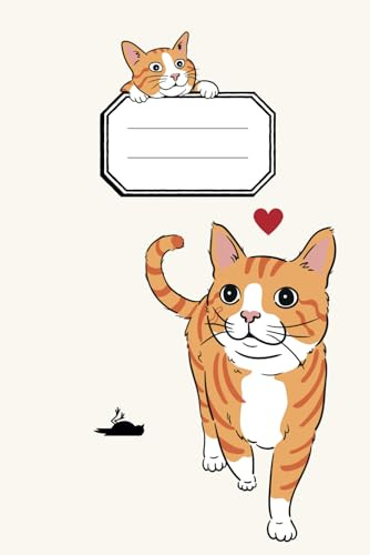 Notizbuch rot weiße Katze: liniert, A5, Softcover, für Katzen-Freunde und Katzen-Liebhaber, Mädchen und Jungen, als Hausaufgabenheft, Tagebuch, Bullet Journal, Kladde, ideal als Geschenk