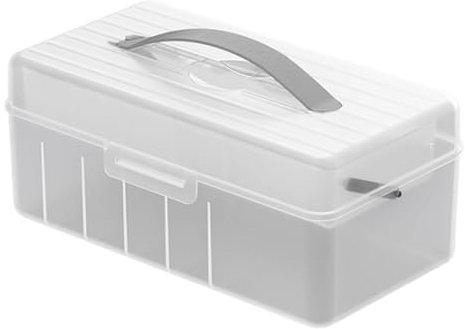 Cable Box Organizer | Dustproof Double Layer Multi Compartments Cord Box | Portable Multifunctional Cord Storage Organizer with Fliptop Cover for Charging Cables