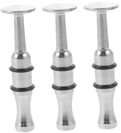 Yardwe 3 Stück Ansatztrainer aus Metall für Trompete und Saxophon zur Mundkraft und Klangkontrolle Silber für Anfänger