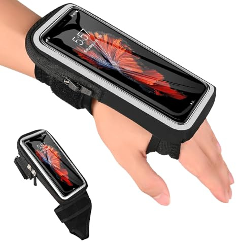Handy Armband,Handytasche Joggen 2 IN 1,Universell Verstellbarem Sportarmband,Groß Handgelenktasche Für iPhone 16/15/14 Pro Max/Samsung Galaxy/Huawei,Sportliche Zubehör