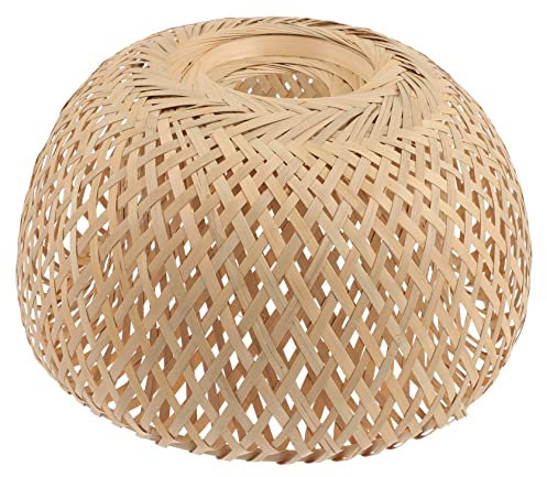 SHINEOFI Suspension Rotin Abat-jour Pour Lampe De Plafond Tissé Couvercle De Lampe De Lustre Remplacement Abat-jour Pour Maison Et Restaurant