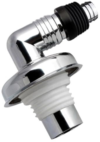 SHINEOFI Washing Machine Filter Drain Connector Electroplated Suction Cup Elbow Linker Hose Extender for Dishwasher Floor Drain Coupler