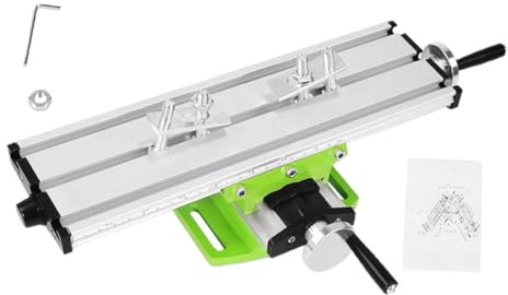Toddmomy Table de Travail Multifonction pour Mini Perceuse Établi avec Support de Perçage Étau Croisé Compact et Stable pour Fraiseuse et Machines de Fraisage