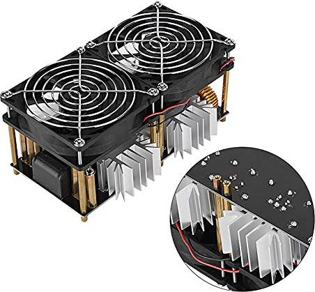 Tomantery Module de Panneau de Chauffage par Induction ZVS 1800 W, Chauffage Rapide et Efficace pour la des Métaux, par Creuset en Graphite, Onduleur de Tension de Générateur