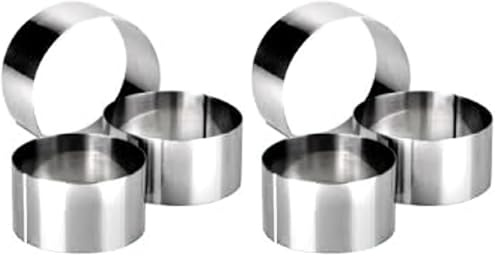 IBILI Clasica - Stampo ad Anello per Torte, Diametro 12 cm, Altezza 6 cm, 1 Pezzo (Confezione da 2)