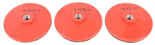 Hamwesh Disco Abrasivo per Smerigliatrice Angolare, 50 100 200 Grane Mola Abrasiva a Doppio Design Incorporato Sicuro, Disco Abrasivo per Pietra con Interfaccia a Vite M10 per Pietra e Altro
