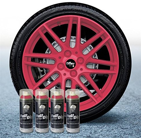 Sophisticauto 4 Stück Full Dip Pink Matt Pelable 400 ml