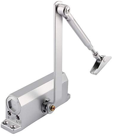 Door Closer, Adjustable Overhead Door Closer Heavy Duty Fire Door Closer for Internal or External Doors, Soft Spring Door Closer for Commercial & Home Use (45-75kg)