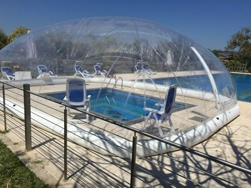 Mini tenda gonfiabile della copertura della cupola della piscina della vasca calda di TPU W/ventilatore & pompa (9x5x3m)