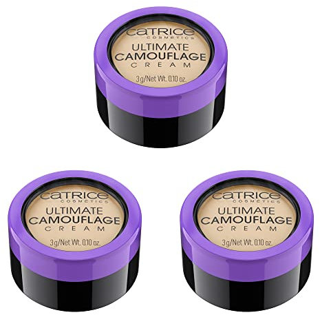 Catrice Ultimate Camouflage Cream, Concealer cream, Abdeckstift, Make up, nicht Komedogen, 3er Pack (3x3g), Nr. 015 W Fair