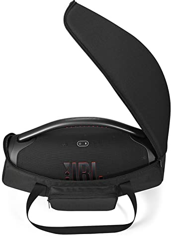 Hzycwgone Housse de Transport Sac pour JBL Boombox 3 WiFi/Boombox 3/2 | Étui de Protection Sacoche avec Poignée, Sangle de Transport Réglable, Rangement Câble Accessoires, Extérieur et Voyage