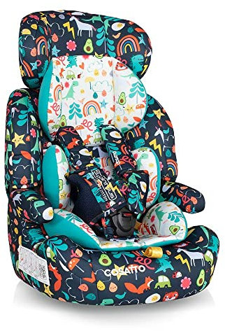 Cosatto Zoomi Car Seat - Group 1 2 3, 9-36 kg, 9 Months-12 Years, Forward Facing (Carnival)