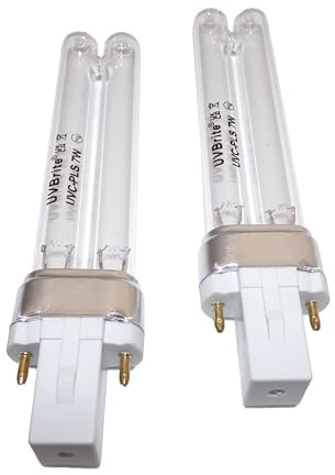 UVBrite® 2 x 5W PLS 2 Pin G23 UV Lamp for Pond Filter UVC | High Performance Quartz 5 Watt UV-C Bulb for Algae & Blanket Weed Control