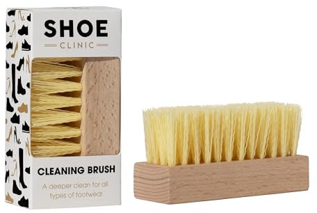 Shoe Clinic Soft Bristle Brush – Cleaning Brush – Hand Brush – Deep Cleans and Easily Lifts Dirt from All Types of Footwear