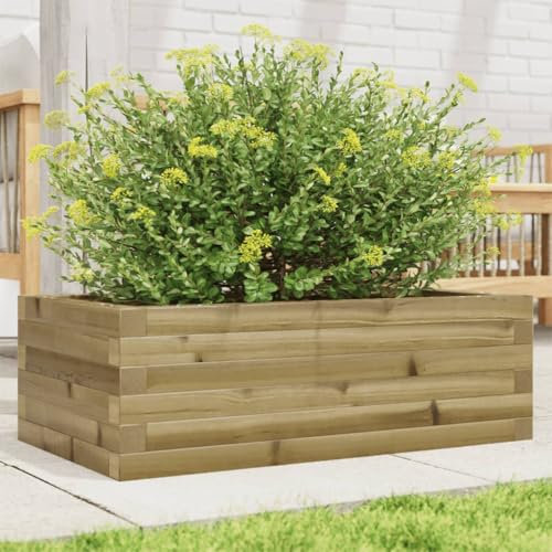 LLEZKBR Furniture Select-Garden Pflanzgefäß 70x40x23 cm Imprägniertes Holz Kiefer