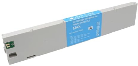XXINGYULI Cartouche d'encre éco-solvant Eco-Sol Max3 440ML, Compatible avec Les imprimantes Roland SJ540 SJ745 SP540i SP300i RE640 VS640(Light Cyan)