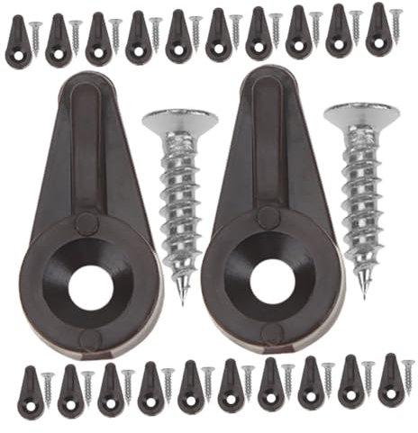 Homoyoyo 50 Stücke Glas Retainer Clips Spiegel Montage Clips Für Schränke Zufällig
