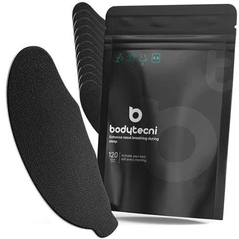 Bodytecni® MEGAPACK 120 Mundpflaster Schlafen Premium PRO EDITION | Anti-Schnarch-Mundstreifen | Mouth Tape für Bessere | Mundband für Besserern Schlaf Anti Schnarchen Schlafpflaster