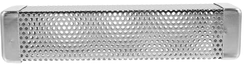Hohopeti Boîte à Fumer Acier Inoxydable pour Barbecue Accessoires de Fumage Portables Boîte à Copeaux de Bois pour Cuisson Extérieure Résistante pour Barbecue Gazinière