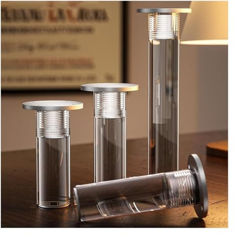 Bordben i akryl, Akryl Möbelben Transparent Pack 4 8-40cm Med Skruvar(Height 25cm)