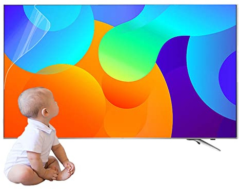 VNVFJKLO Protezione per schermo TV, Pellicola opaca antiriflesso for TV da 32-75 pollici, luce blu/antiradiazioni/antigraffio/antiimpronte, for LCD, LED, OLED 4K e QLED HD(32in 698x392mm)