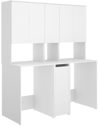 DEKIT - Conjuntos DE Muebles para LAVANDERÍA con ALMACENAJE Y ALTILLO 190x158,3x62cm