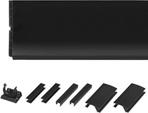 HOLZBRINK 150 cm Zócalo para Muebles Zócalo de Cocina Zócalo para Cocina empotrada Sistema de Zócalo de cocina Altura: 100 mm Color: negro alto brillo - HBK10