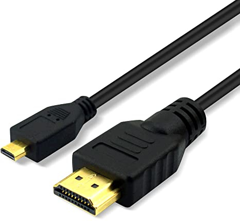 CBUS 25ft HDMI to Micro HDMI Cable for Sony FDR-AX53 Handycam, HXR-NX80, FDR-AX700, HDR-CX405, FDR-AX100, Panasonic Camcorder HC-V800, HC-WXF1, HC-VXF990, HC-VX981K, HC-V770K, HC-V100 Zoom Q2n, Q4n Q8
