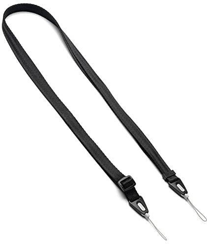 Ringke Nylon Umhängeband Trageschlaufe Kompatibel mit Smartphone, Handy, Handyhülle, Schlüssel, Kamera und Mehr - Black Schwarz