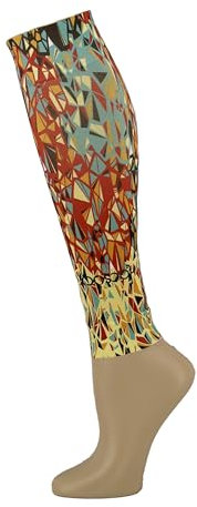 Hocsocx Rote Kristalle - Fußlose Socken, Feuchtigkeitstransport, Ausschlag und Blasenschutz für Feld- und Eishockey, Fußball, Skifahren, Einheitsgröße, passend für die meisten 33 cm