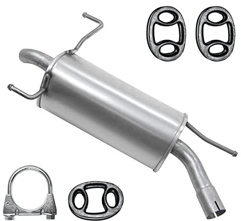 Polmo Endschalldämpfer Auspuff Endtopf für Opel Corsa 3 III C Schrägheck 1.2 1.4