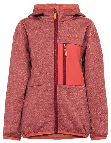 VAUDE Fleecejacke Kinder Kikimora Jacket, funktionelle Fleece-Übergangsjacke mit Kapuze für Jungen & Mädchen, warme Kinder Fleecejacke für Draußen