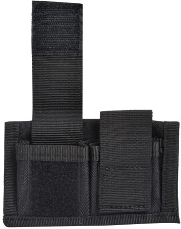 Speed ​​Loader-Tasche, Exquisite leichte Magazintasche mit aus 600D-Nylon für Bergsteigen und Camping(Schwarz)