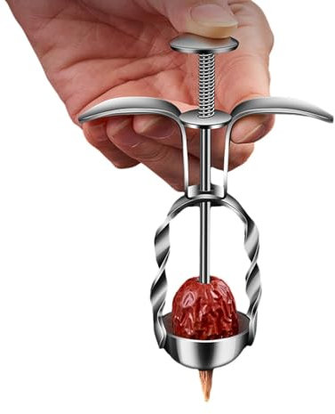 Kirschentkerner – Kirschentkerner – Küchenhelfer aus Edelstahl, robust zum Entkernen, für Küche, Chili, Kirsche, Jujube und Beeren
